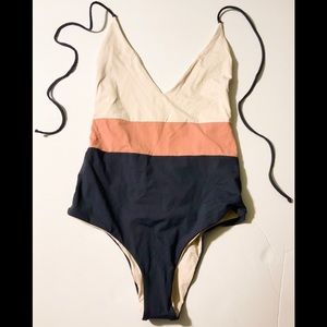 Tavik One Piece Halter Swimsuit size small